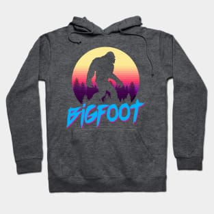 Bigfoot - Retro Aesthetic Tribute Design Hoodie